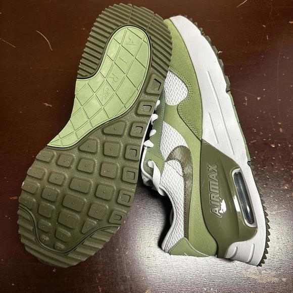 Nike Air Max SYSTM Men's Casual Shoes White/Olive Oil Green FD0782-100 Size 11.5 - Picture 4 of 6
